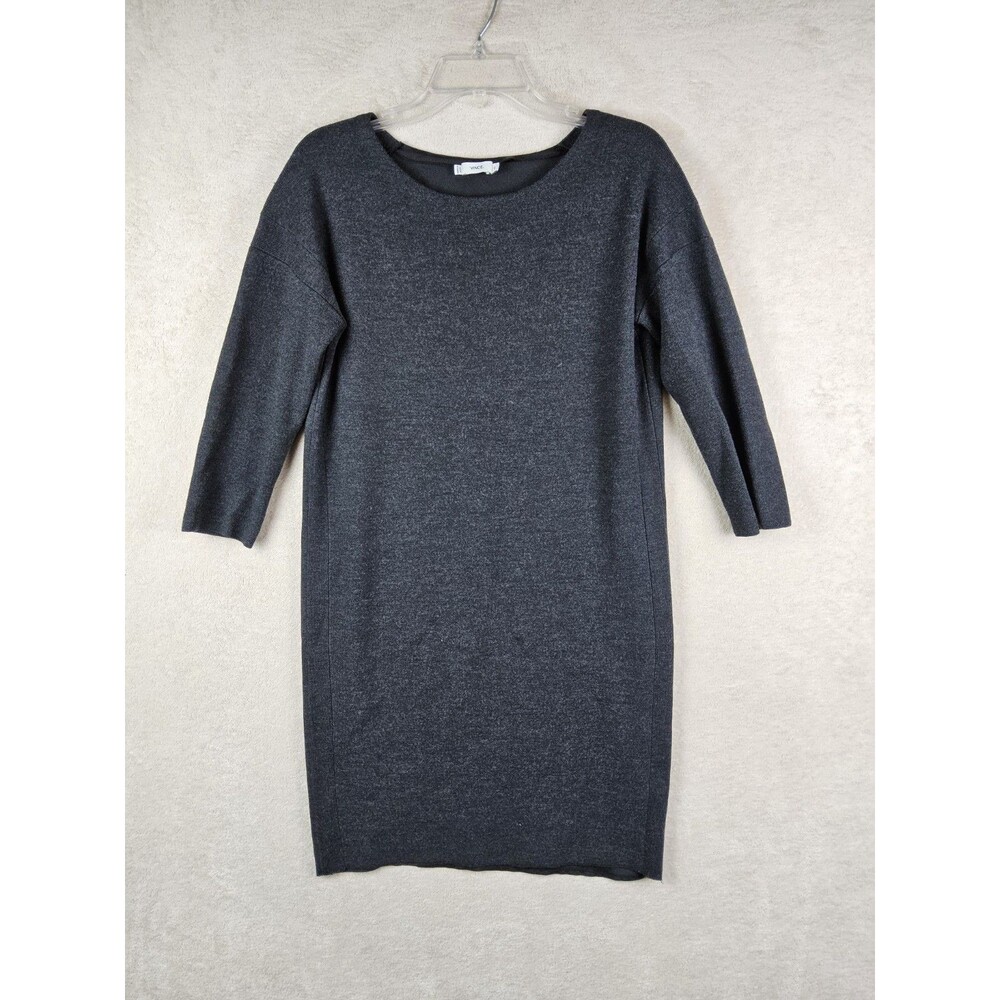 Vince Women's Wool Mixed Media 3/4 Sleeve Sweater Dress Size XS